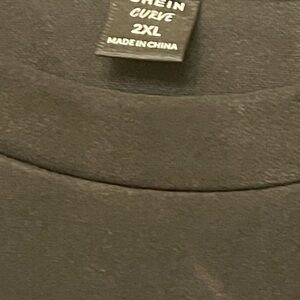 SHEIN Curve Elegant Black Blouse